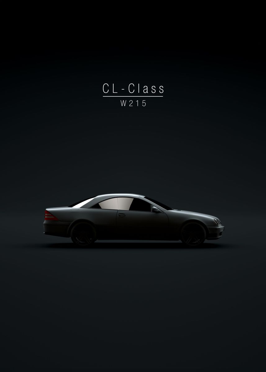 'German Car CL Class W215' Poster by 21 MXM  | Displate