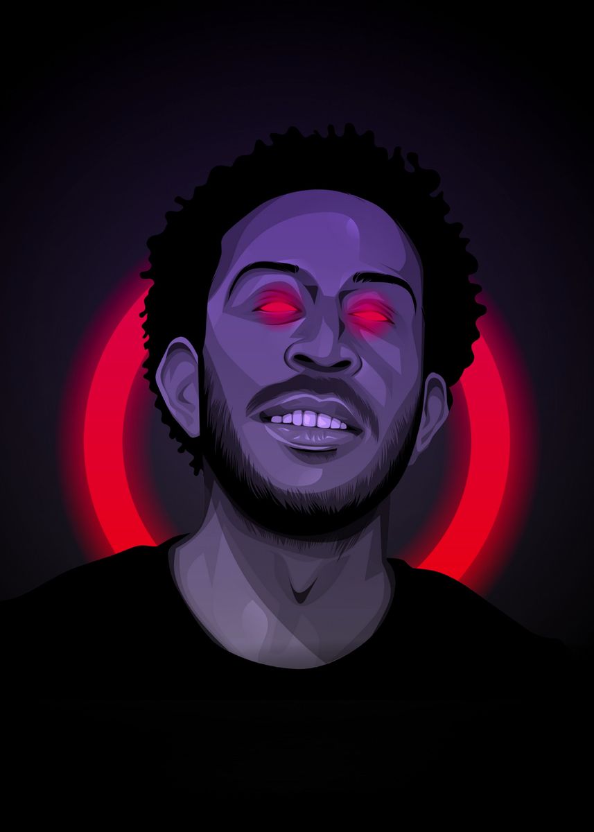 'ludacris neonart' Poster by ilham prayoga | Displate