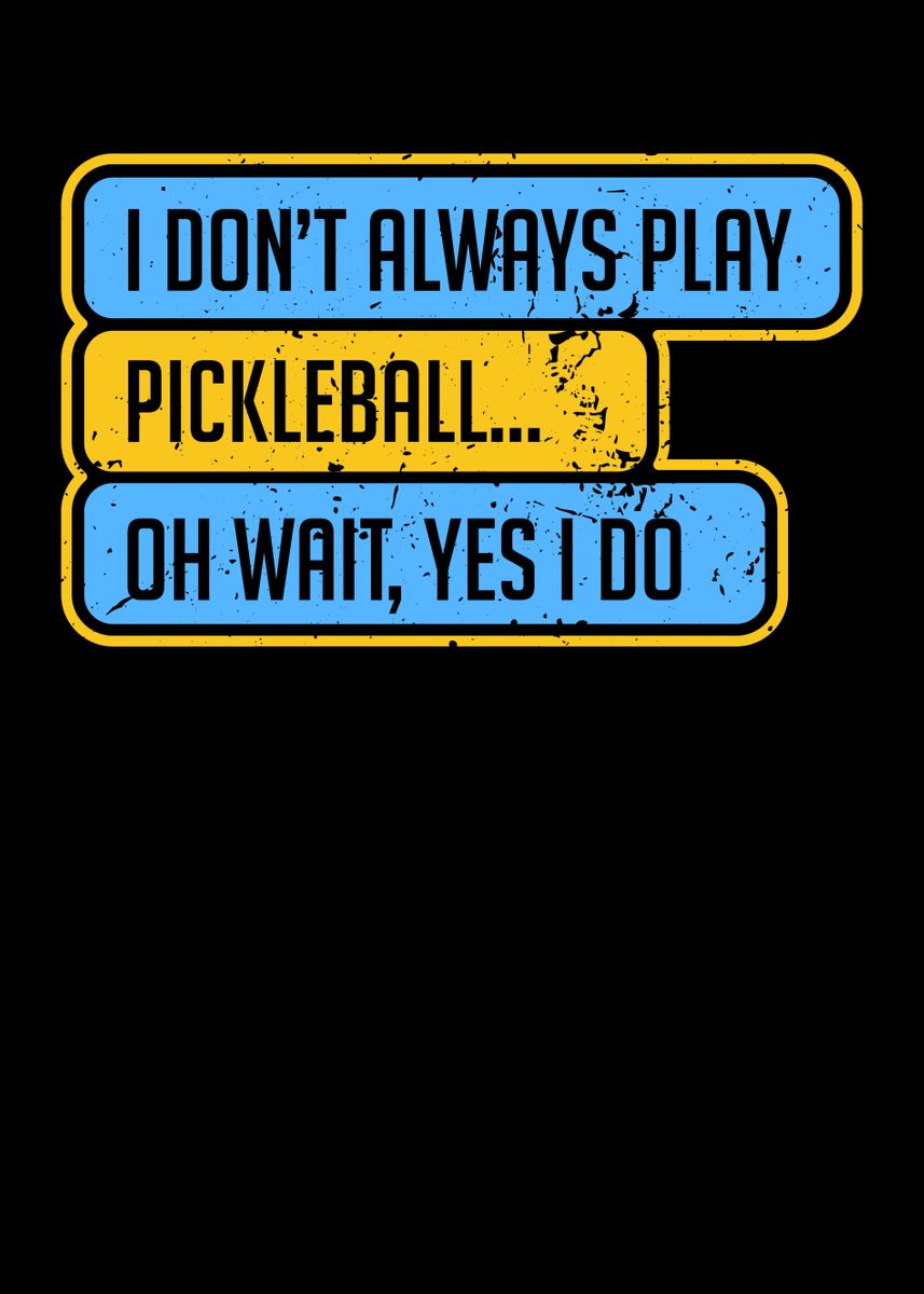 'Pickleball' Poster, picture, metal print, paint by Shiva121 | Displate