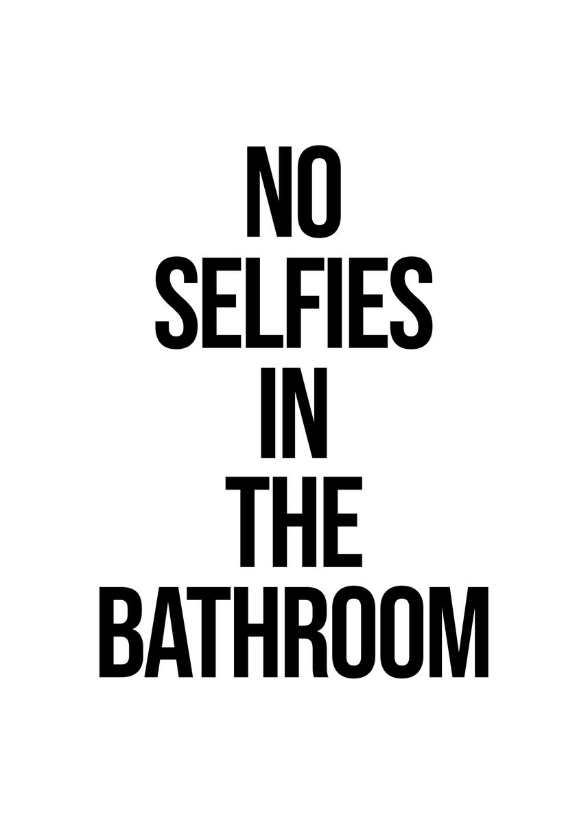 'No Selfies' Poster by Conceptual Photography | Displate