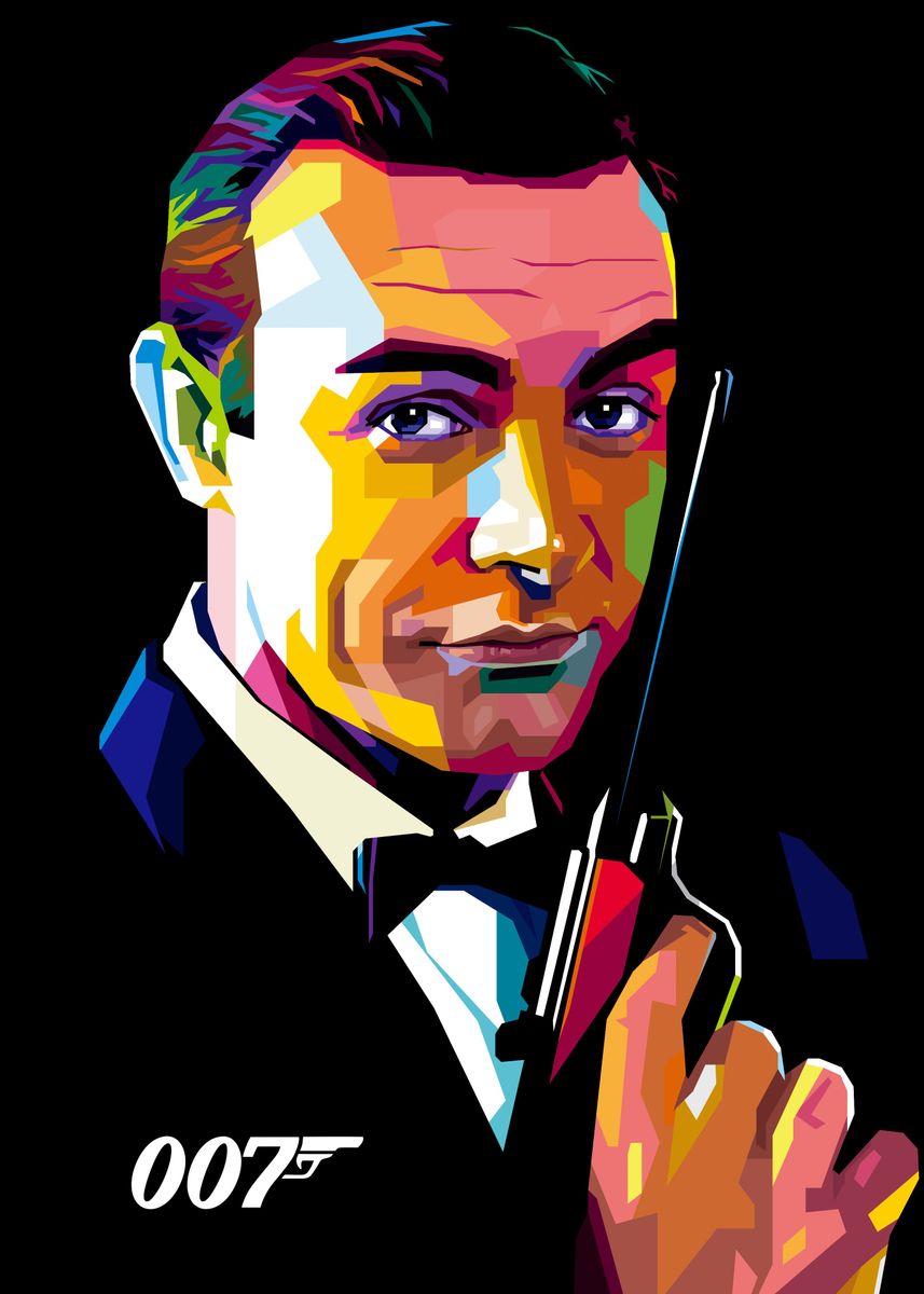 'Sean Connery 007' Poster, picture, metal print, paint by Oppa Rudy ...