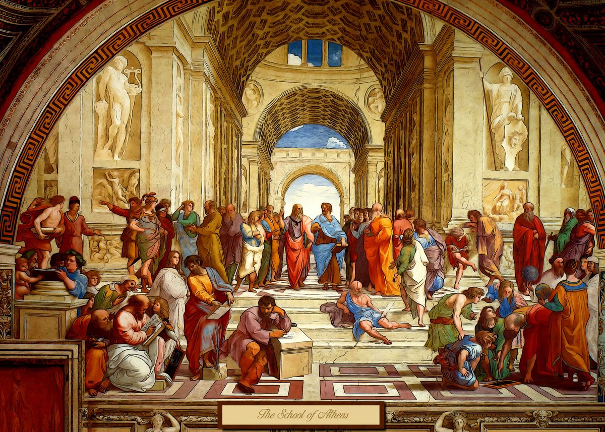 'The School of Athens' Poster by NDVision  | Displate
