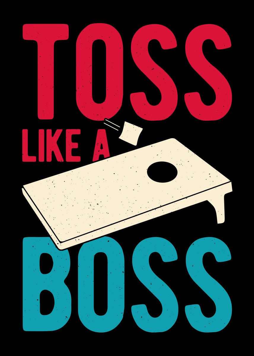 ‘Funny Cornhole’ Poster by Visualz | Displate