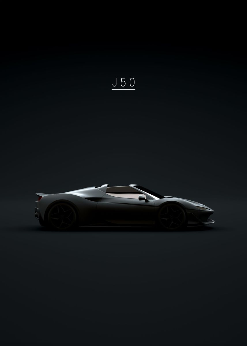 'J50 Italian Super Car' Poster by 21 MXM  | Displate