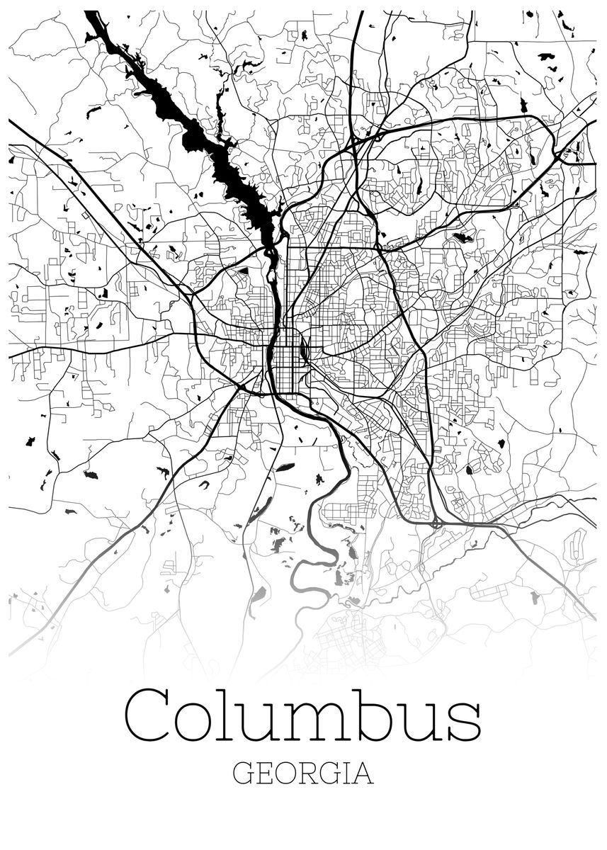 Columbus Georgia City Map Poster Picture Metal Print Paint By   B8a0b3943af039d358391c57600ba1f0 Fa9116e983cd3a4e5afd18b00a52aa68 