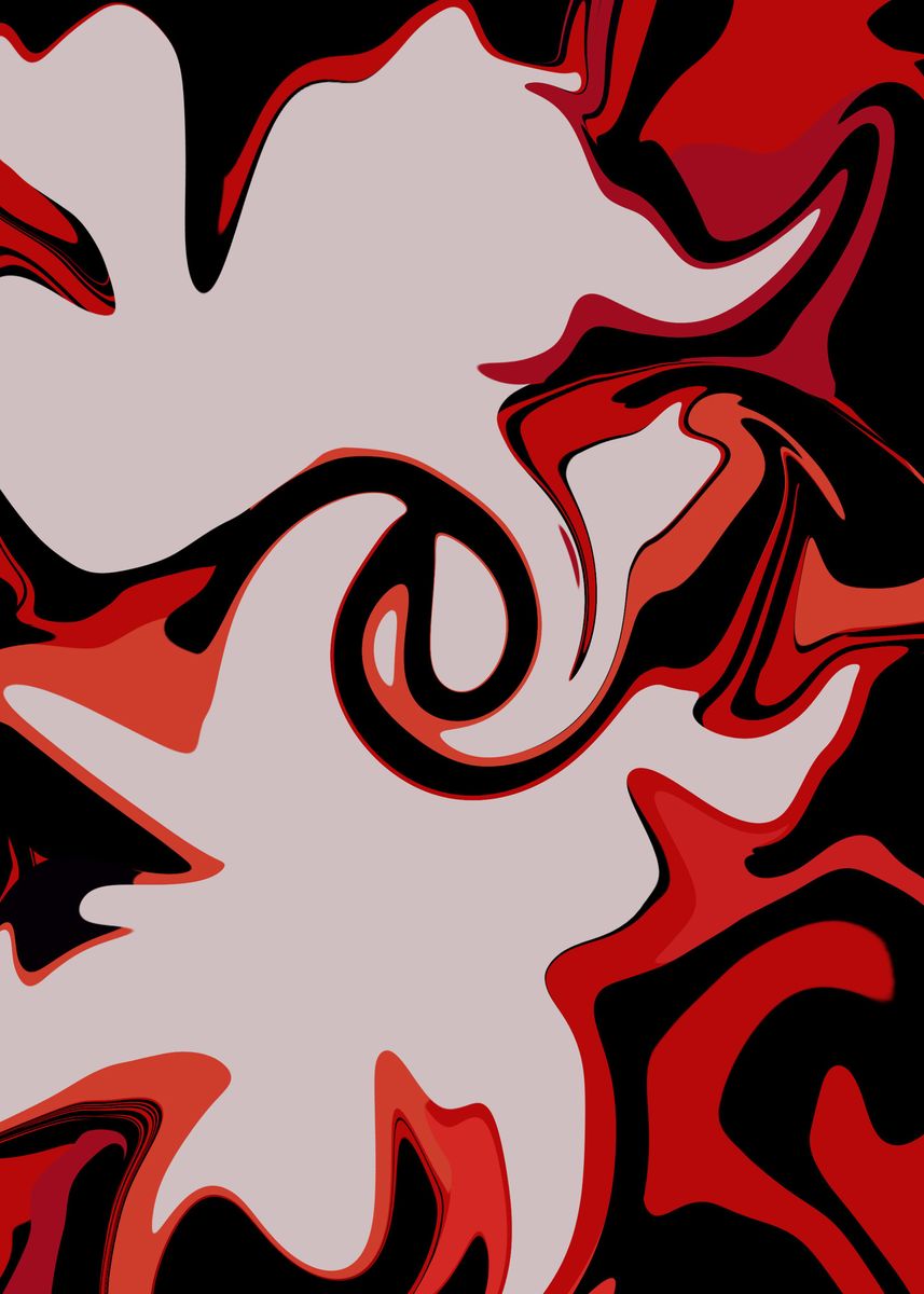 'Paint Twirl' Poster, picture, metal print, paint by Carbon Beaver ...