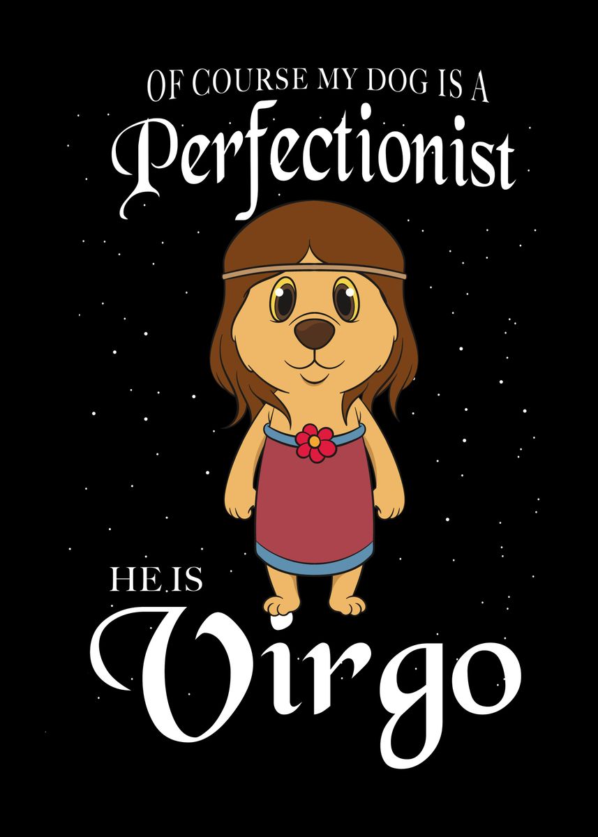 'Retriever Virgo Dog' Poster by Michael Displate