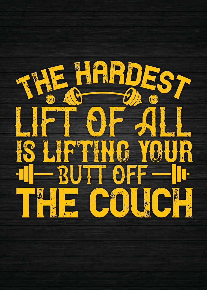 'The Hardest Lift Of All' Poster by CHAN Displate