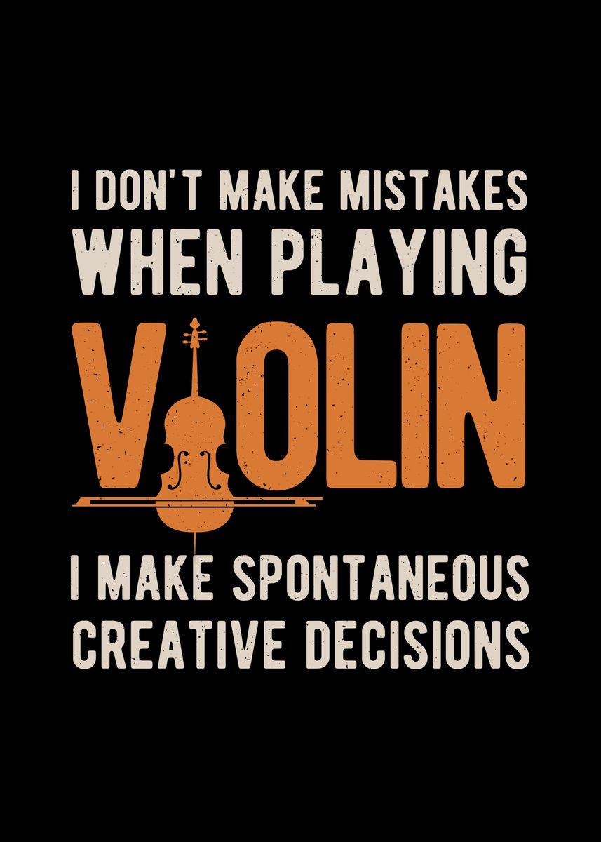 'Funny Violin' Poster by Visualz | Displate