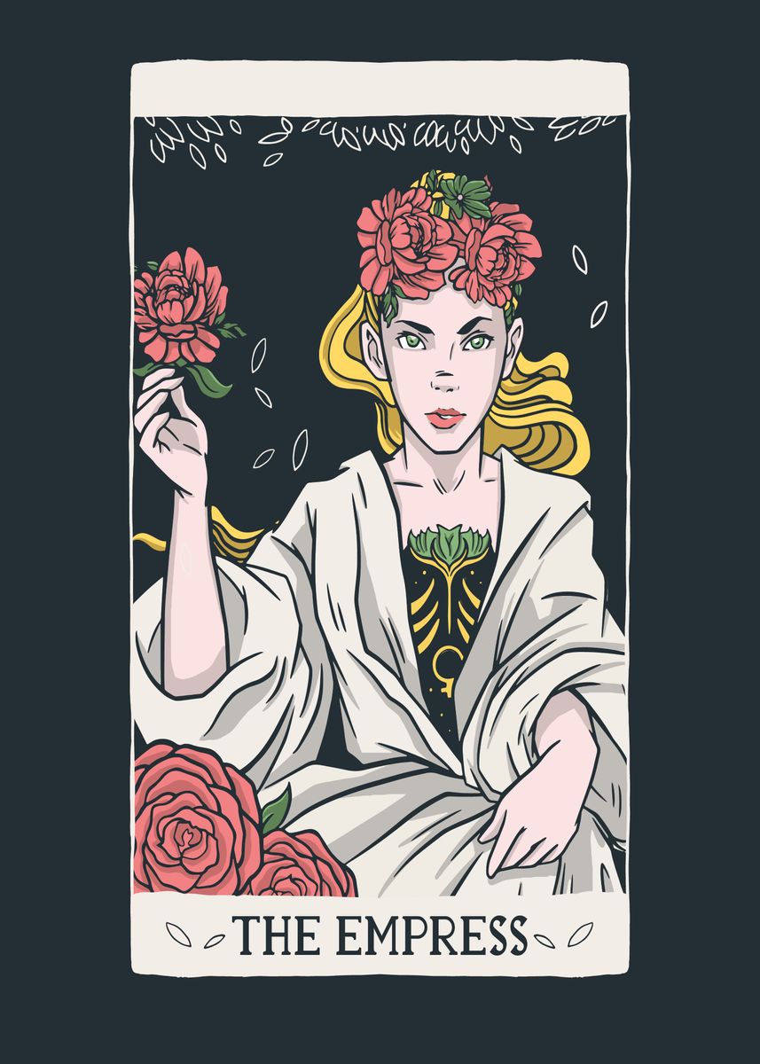 'TAROT THE EMPRESS' Poster by Geschenkelaune | Displate