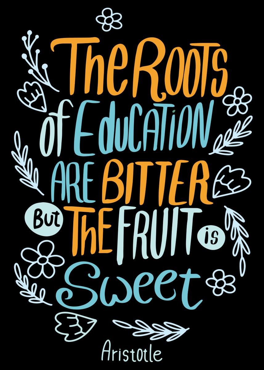 'education Teacher Quote' Poster By Kallidesignshop 