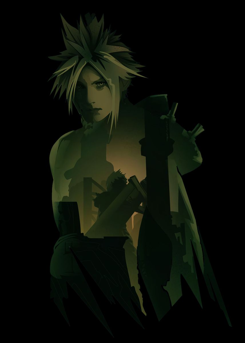 'Cloud Final Fantasy' Poster, picture, metal print, paint by ...
