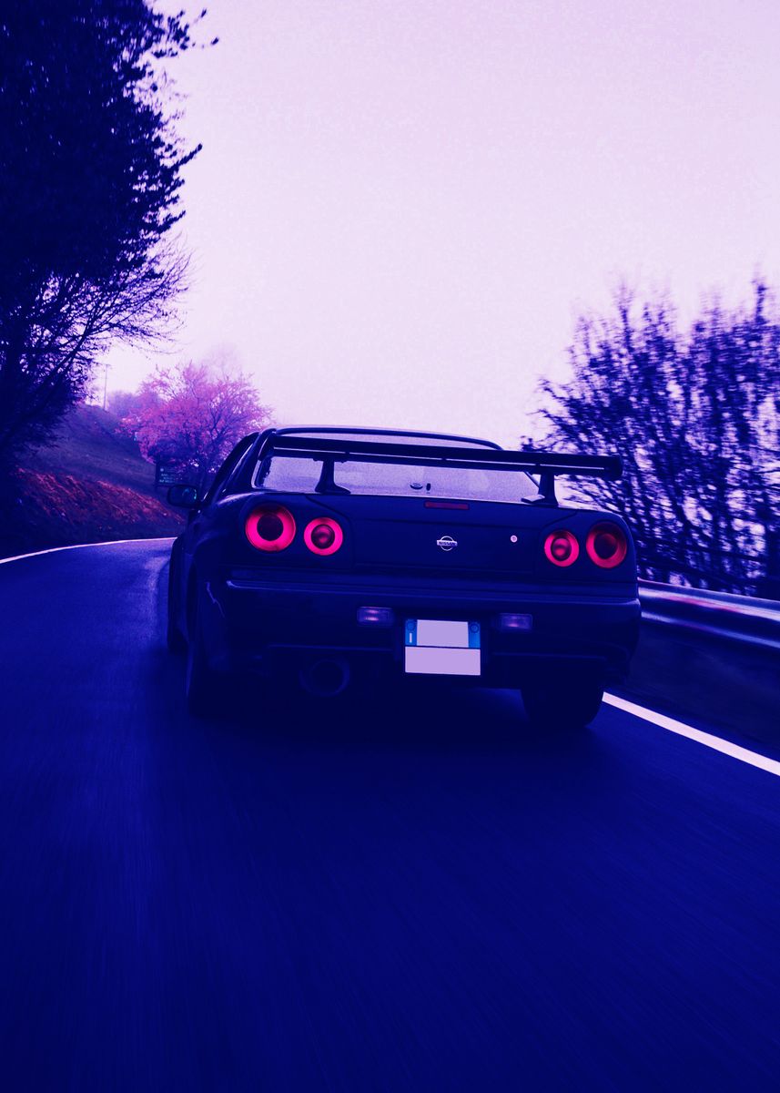 'nissan Skyline R34' Poster By Adryan Baba 