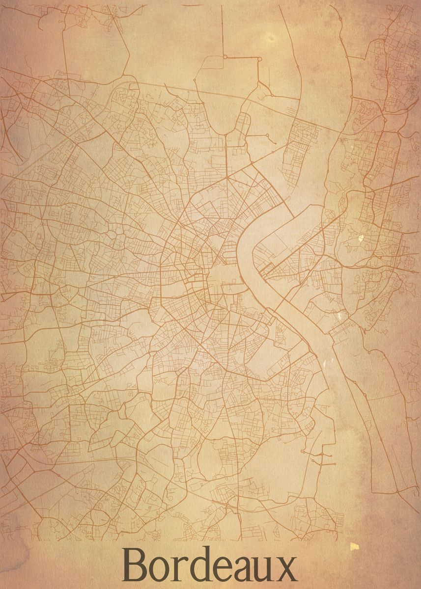Map of bordeaux france