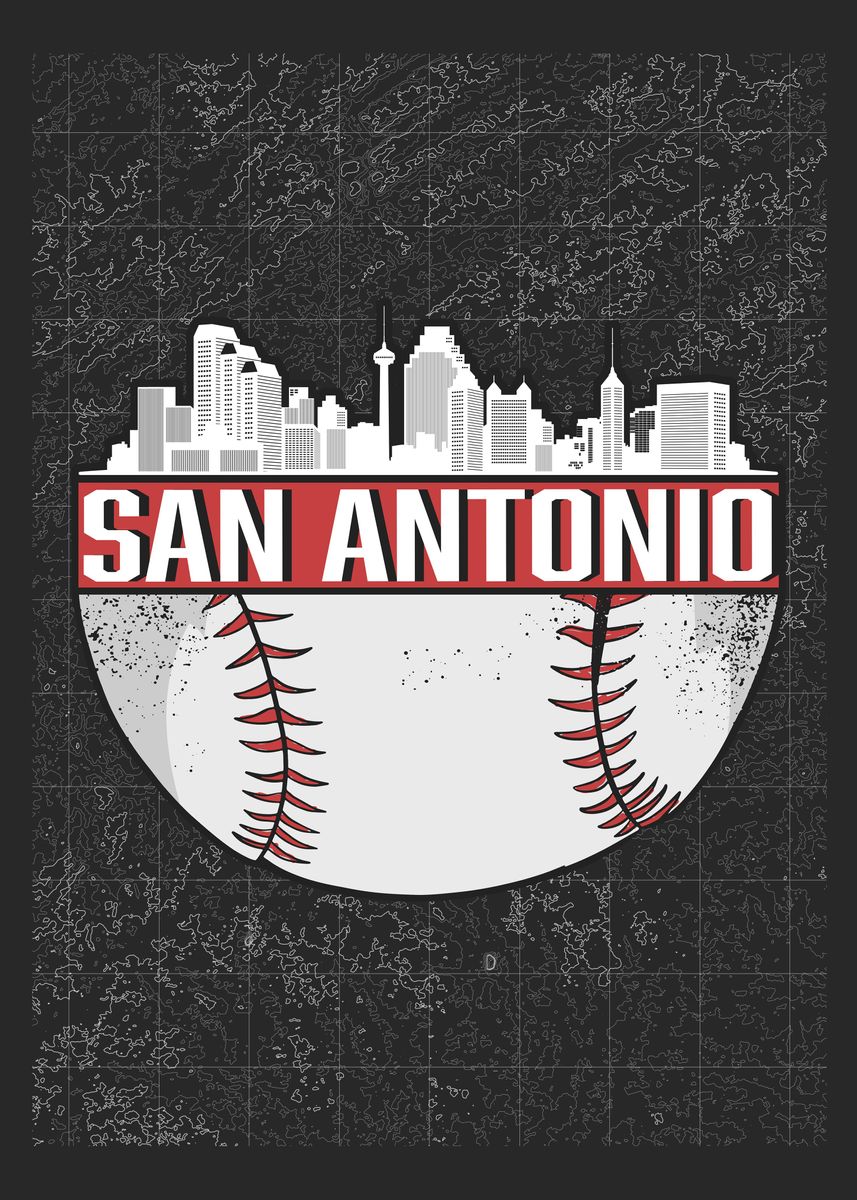 'San Antonio Baseball ' Poster by StefanART Displate