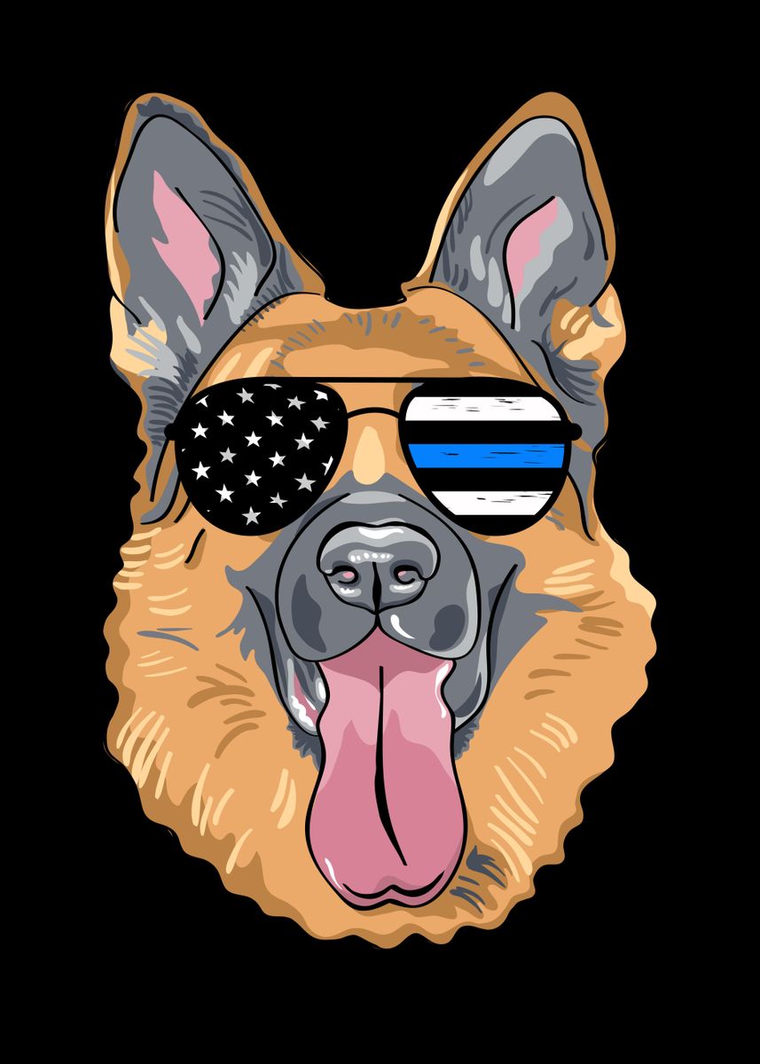 Thin blue line discount dog