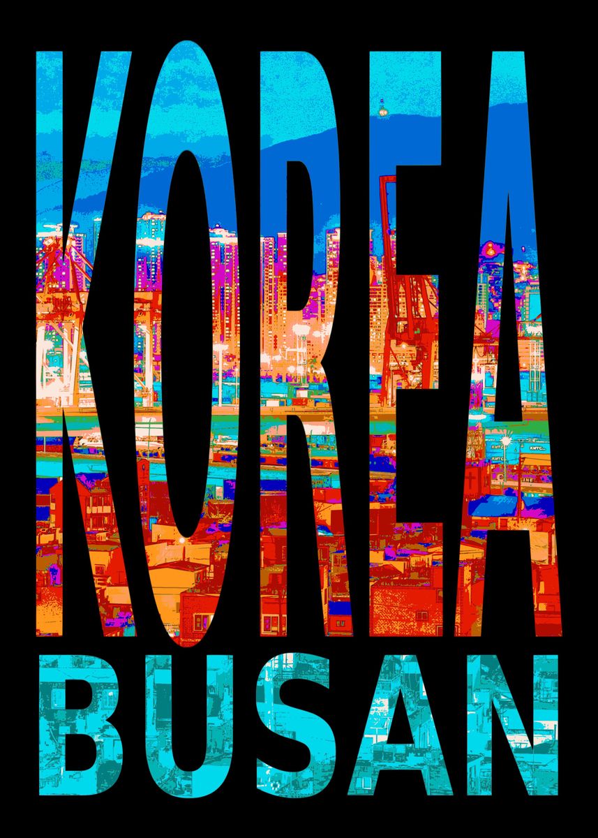 'Korea Busan' Poster by EthectorArt | Displate