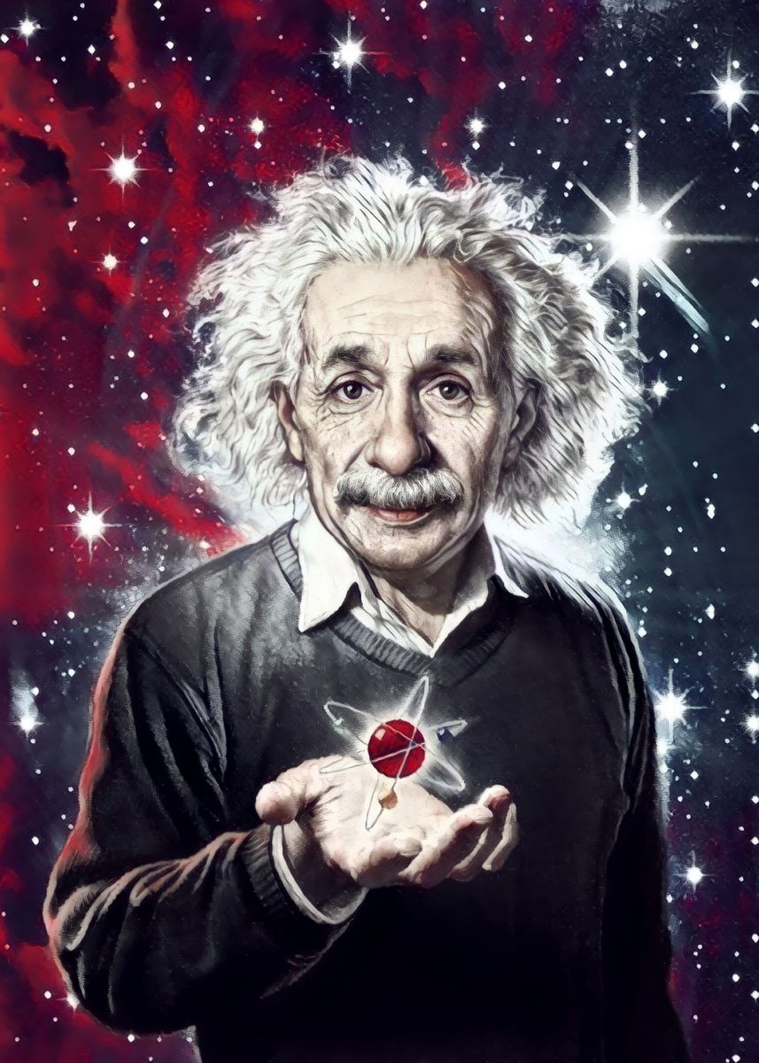 'Albert Einstein' Poster, picture, metal print, paint by Bee Graphics ...