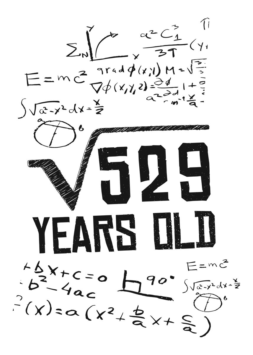 '529 Year Old Root 23rd Bir' Poster, picture, metal print, paint by ...