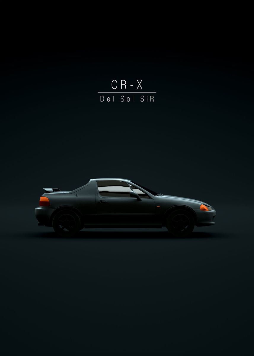 '1995 CRX Del Sol Si' Poster by 21 MXM  | Displate