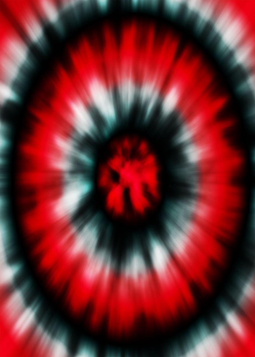 'Black Red White' Poster, picture, metal print, paint by gera Displate