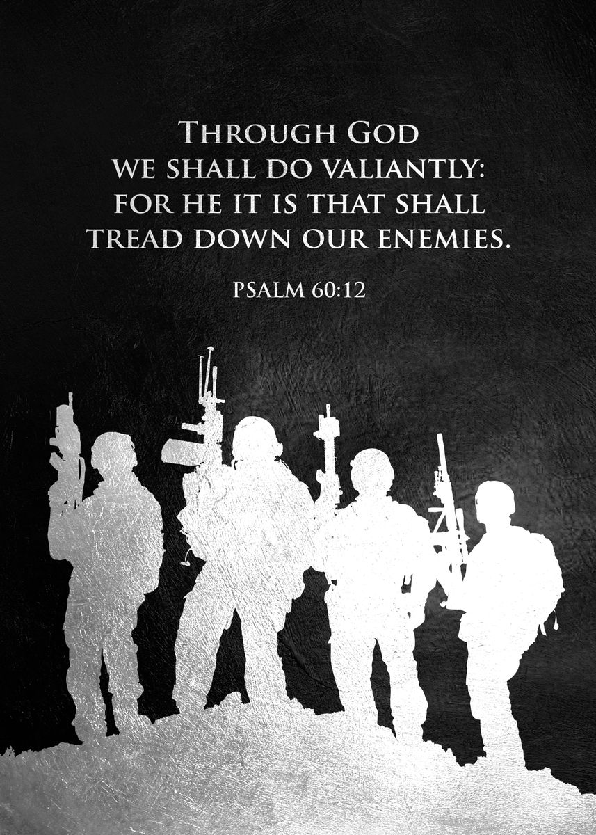 psalm-60-12-poster-picture-metal-print-paint-by-abconcepts-displate