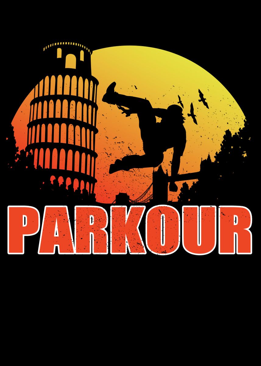 'Parkour' Poster, picture, metal print, paint by MrColorUp | Displate