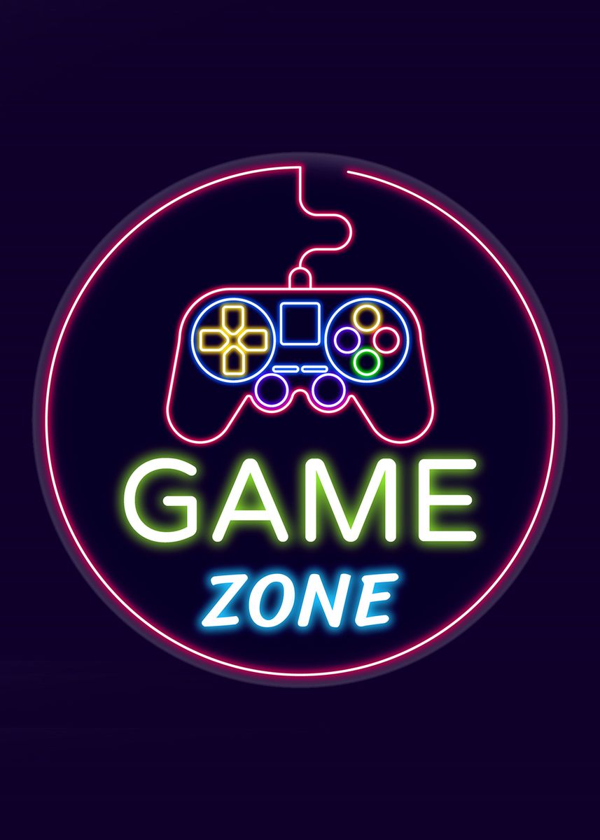 'Game Zone Gamer' Poster by Max Ronn | Displate