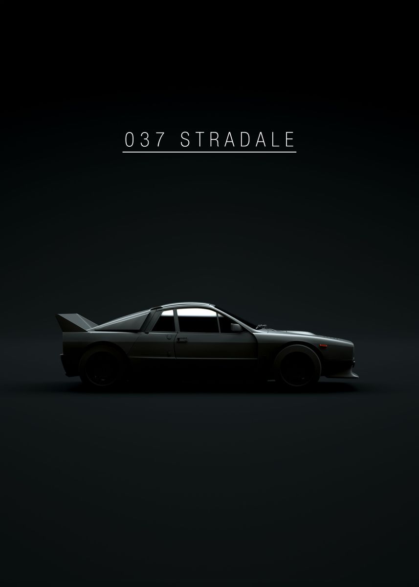 '1982 Lancia 037 Stradale' Poster by 21 MXM  | Displate