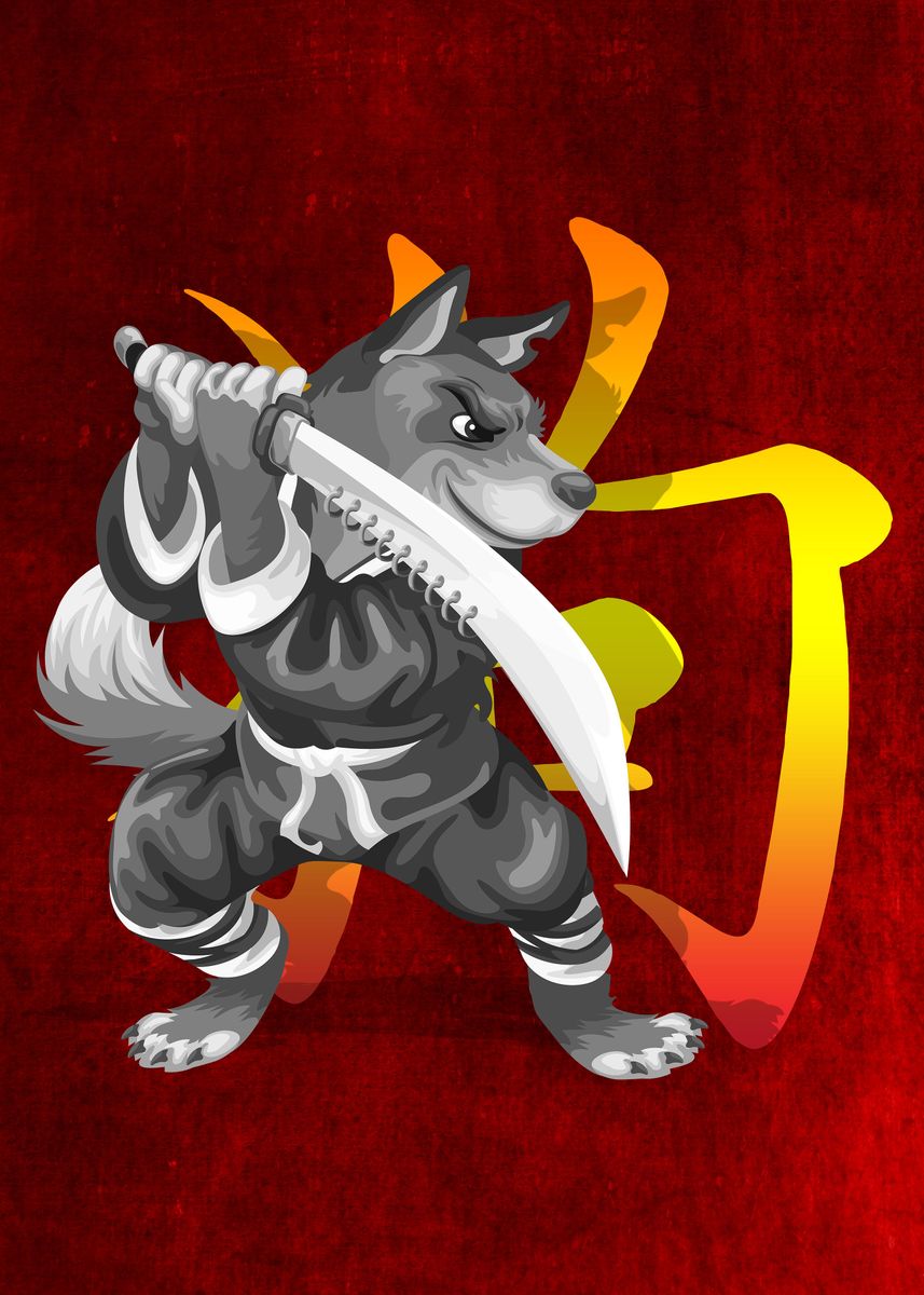  Chinese Zodiac Dog 2030 Poster Picture Metal Print Paint By John 