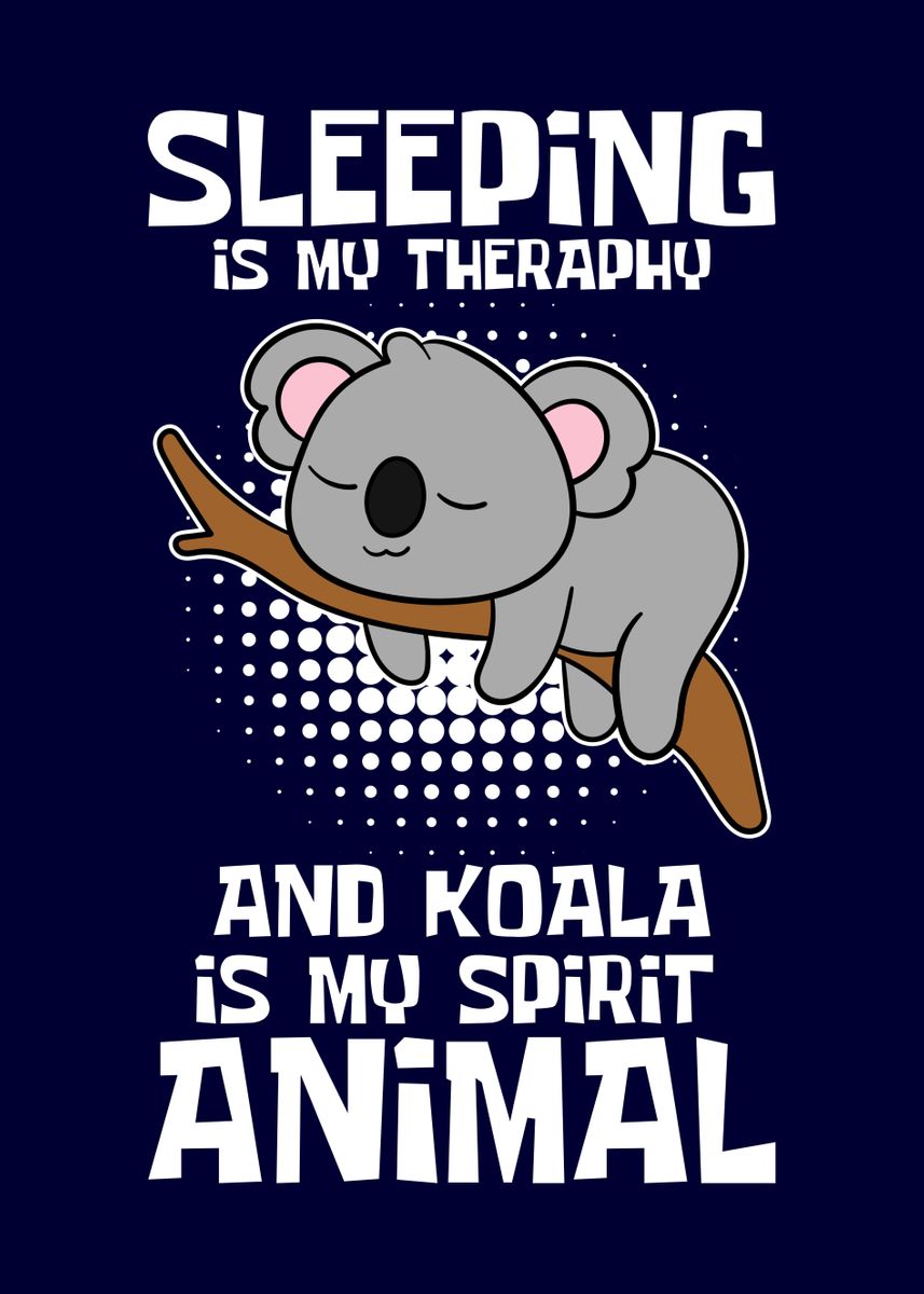 Koala Spirit Animal' Poster by MzumO | Displate Koala Spirit Animal' Poster by MzumO | Displate