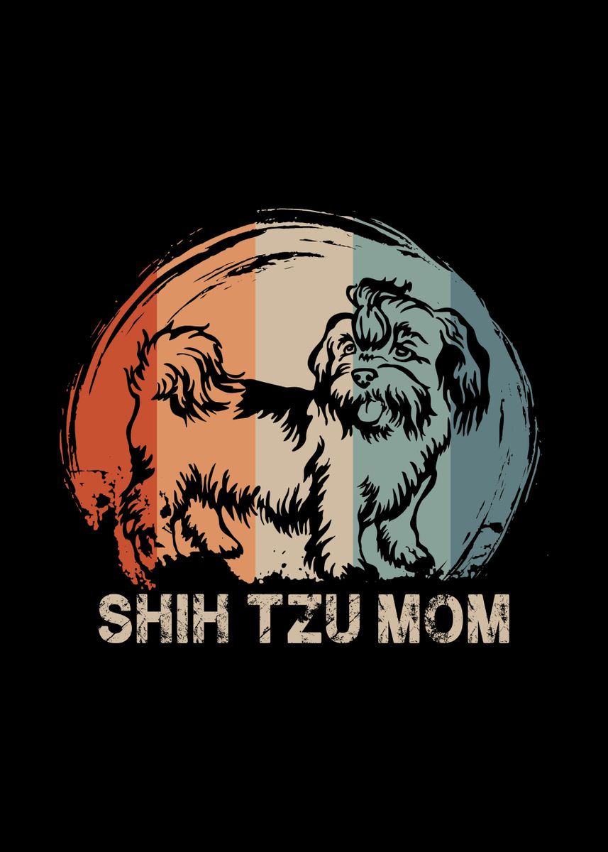 'Shih Tzu Dog' Poster by Shiva121 | Displate