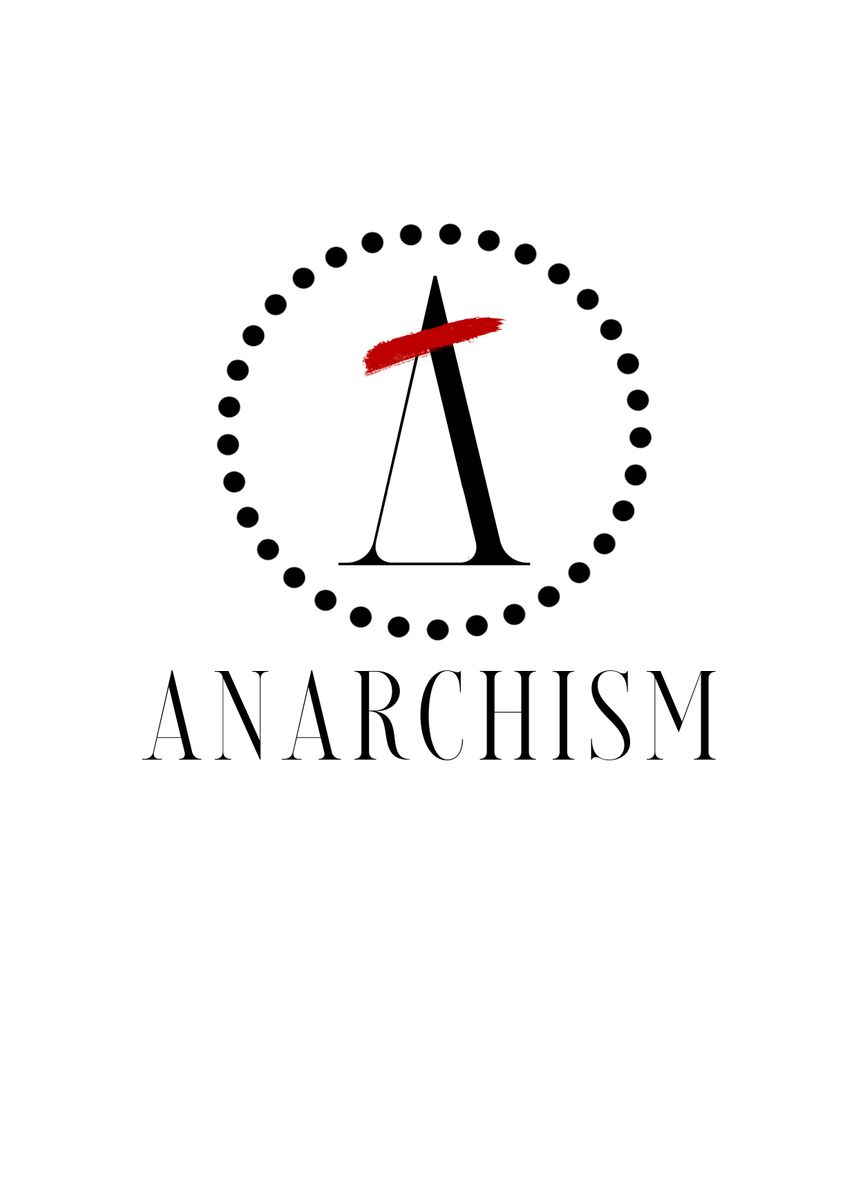 'corporate Anarchism Logo' Poster By Satisfied Citizen 