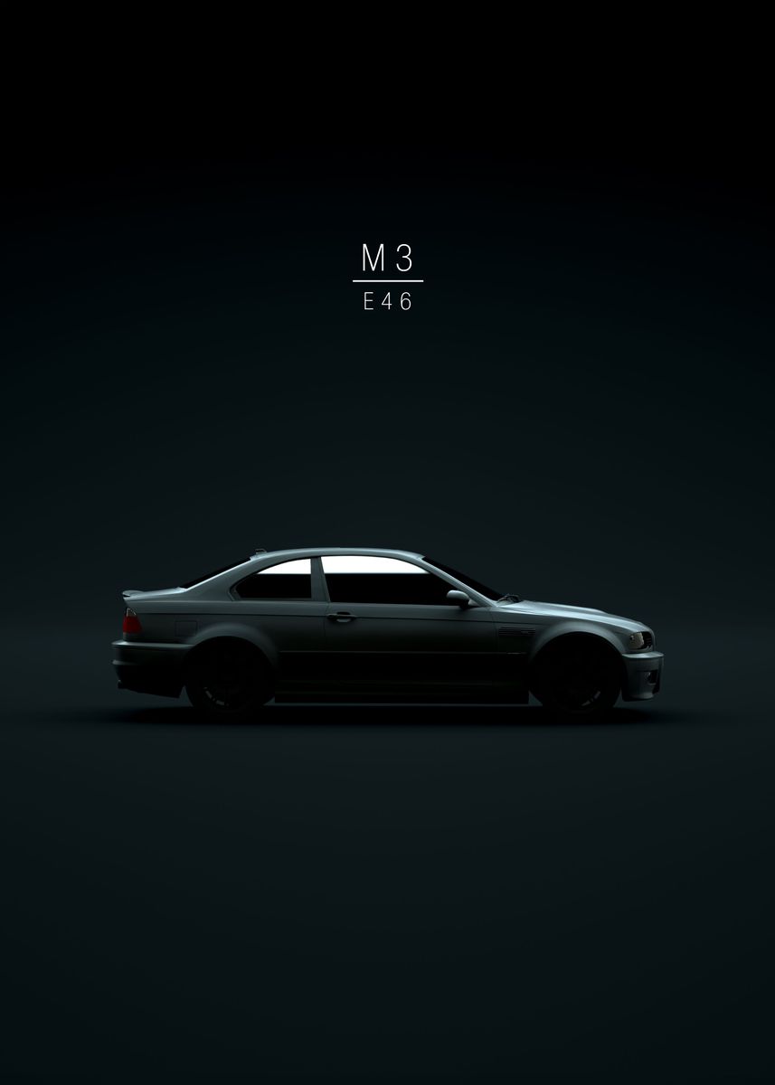 '2005 M3 E46 Coupe' Poster by 21 MXM  | Displate
