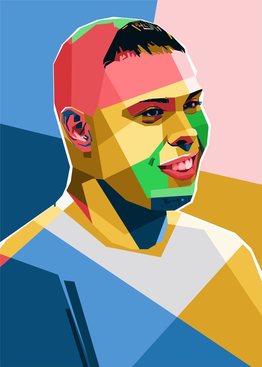 'ronaldo Nazario Popart' Poster, Picture, Metal Print, Paint By Wahyu 