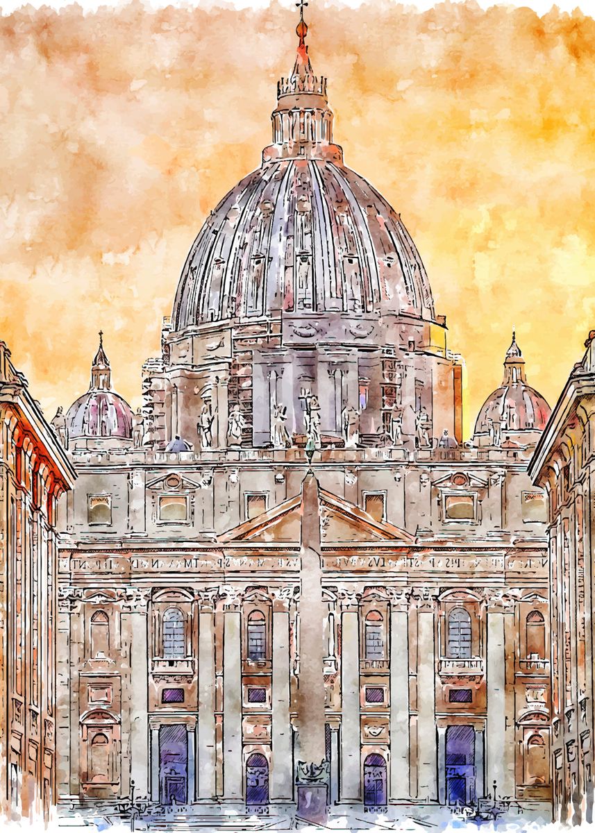 'Vatican city rome italy' Poster by Michael I. Organ | Displate