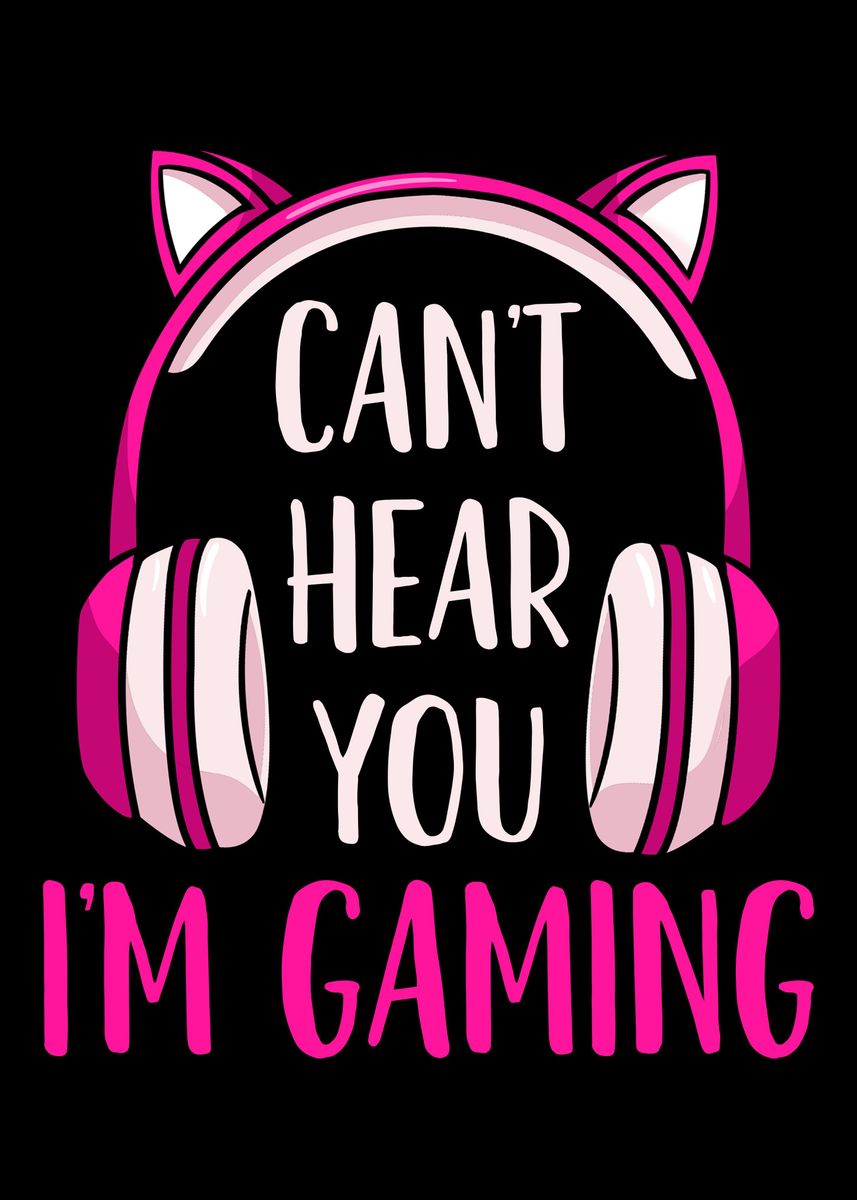 'Gaming Gamer Headphone' Poster, picture, metal print, paint by ...