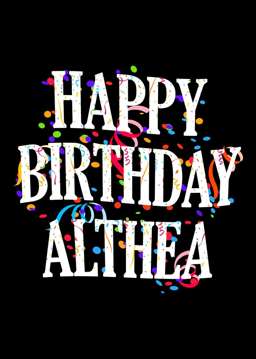 Althea  Name Art Print Personalized Gift