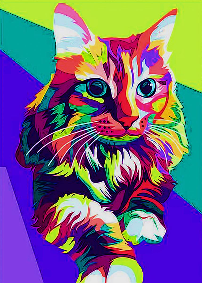 'Wpap Animals' Poster, picture, metal print, paint by Sultan Studio ...