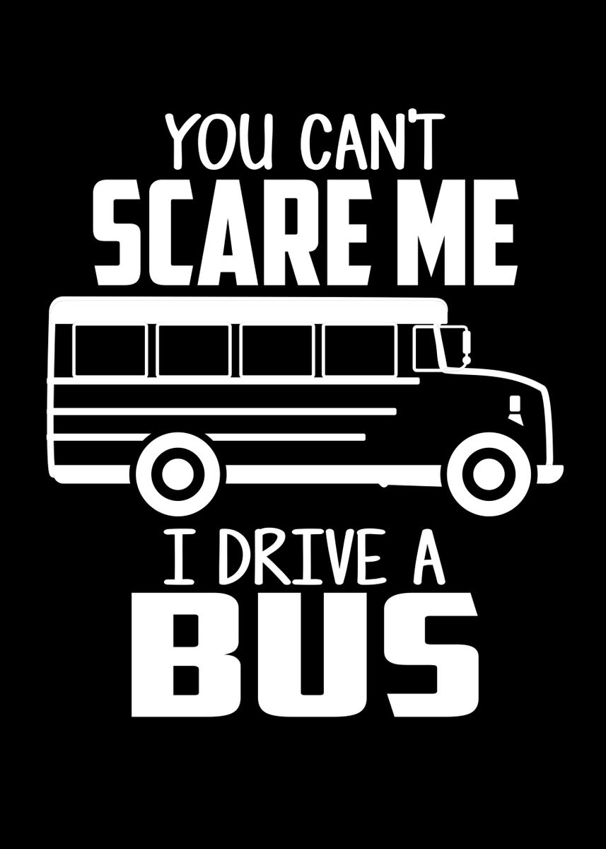 'Bus Driver School Bus' Poster by Steven Zimmer Displate