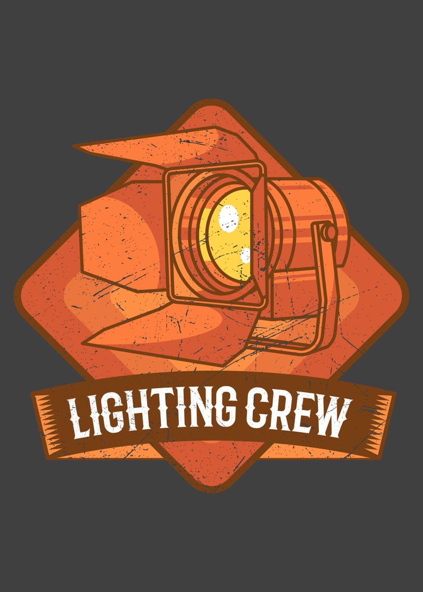 'LIGHTING CREW RETRO' Poster by CrownMerch Displate