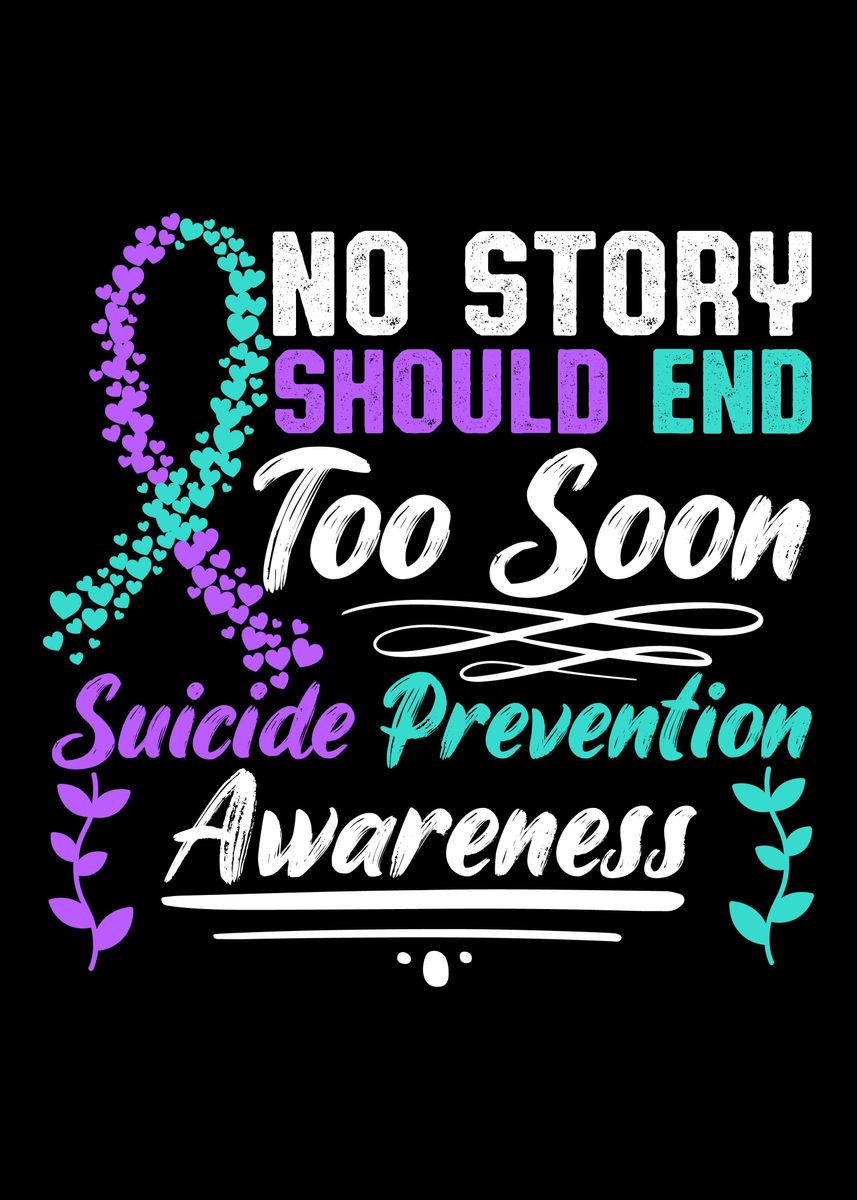 'Suicide Awareness Gift' Poster, picture, metal print, paint by Hexor ...