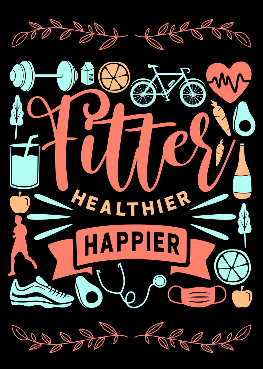 'FITNESS MOTIVATIONAL' Poster by Tanzeel ahmed | Displate
