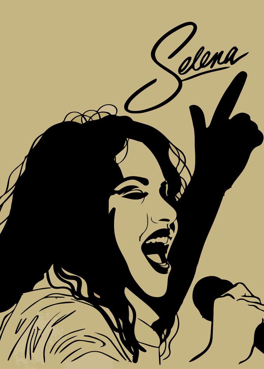 'Selena Quintanilla' Poster, picture, metal print, paint by Dat Luong ...