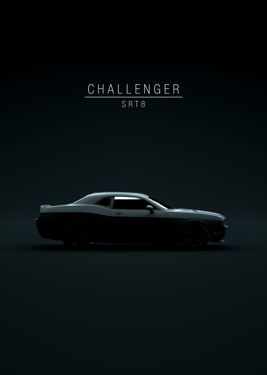 '2009 Challenger SRT8' Poster by 21 MXM  | Displate