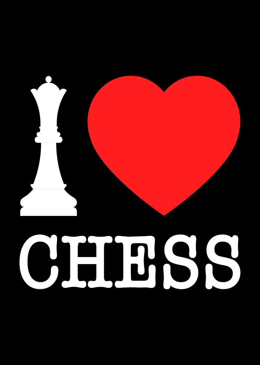 I Love Chess Poster By Edventures Displate 