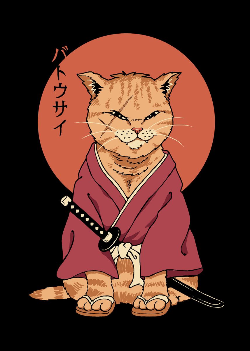 'Neko Battousai' Poster, picture, metal print, paint by vp trinidad ...