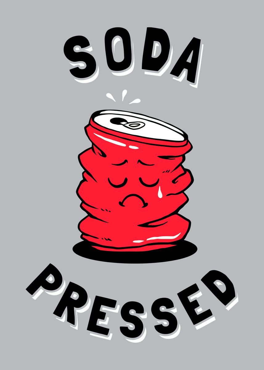 'Soda Pressed' Poster by Yipptee Displate