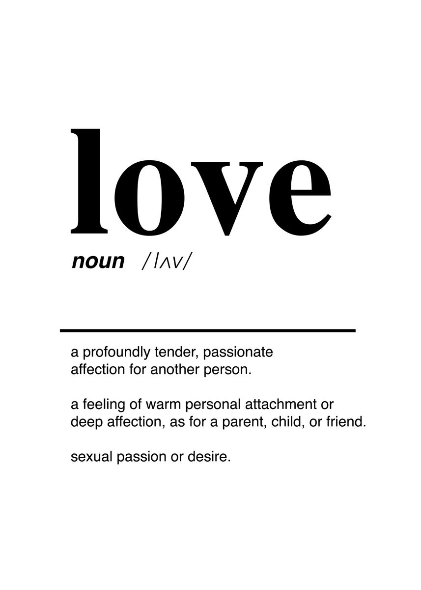 definition-of-love-poster-picture-metal-print-paint-by-max-saeling