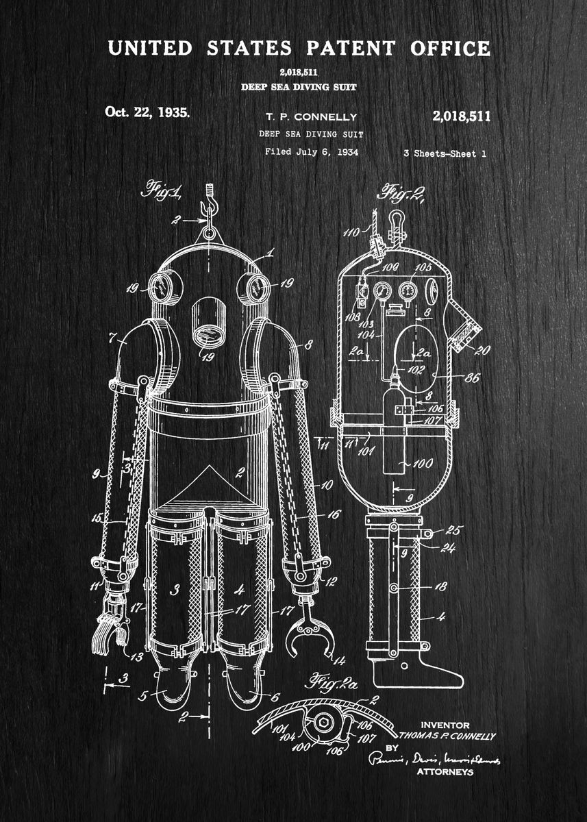 33 Deep Sea Diving Suit P Poster By Yuliya Tsarenok Displate